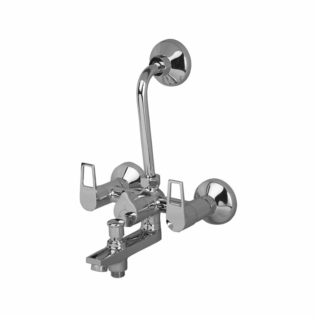 Asiatique 3 in 1 Wall Mixer With Pro. For Tele. Shower & O/H Shower (B-018), Bronze Series Premium Brass Faucet Collection, Chrome Basin Mixers, Pillar Cocks, Sink Mixers & Bathroom Taps