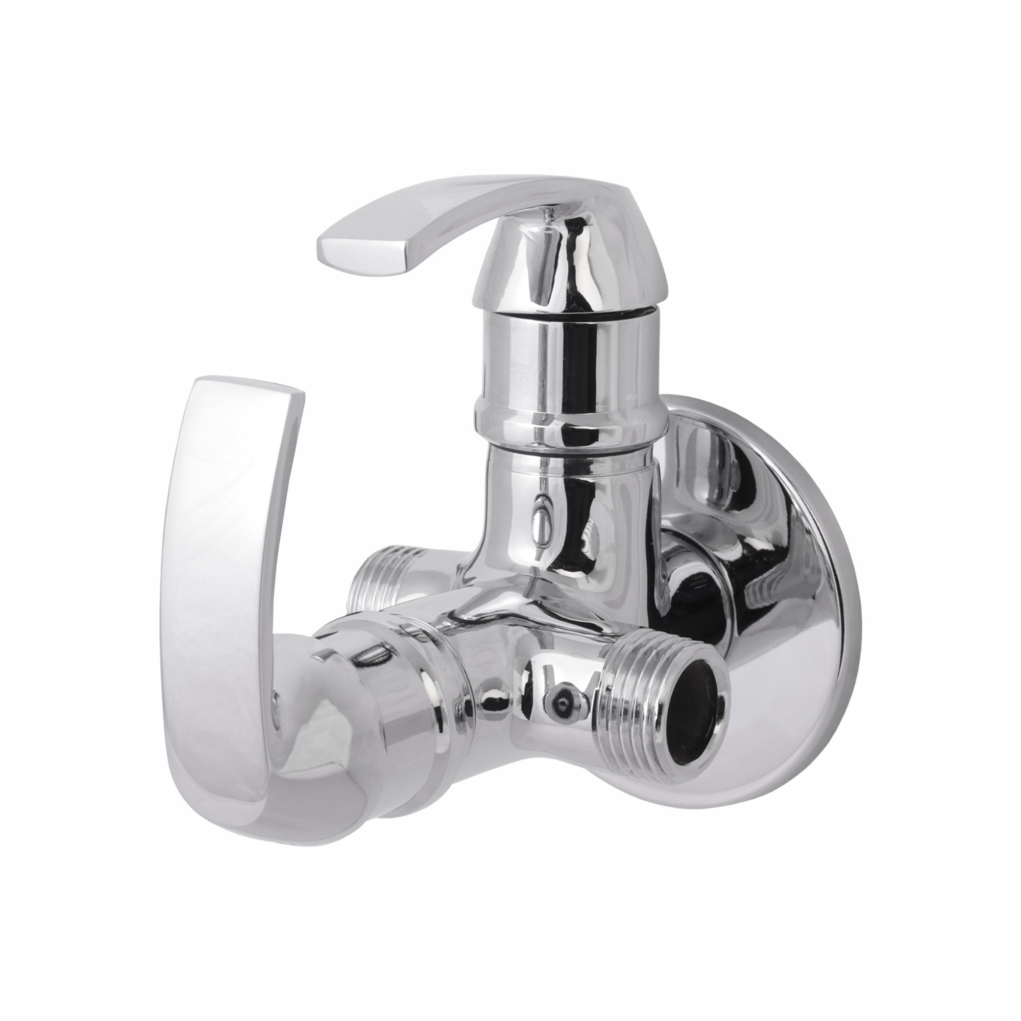 Asiatique 2 Way Angle Cock With Wall Flange (D-005TW), Delta Series Premium Brass Bathroom & Kitchen Faucets