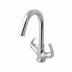 Asiatique C/H Basin Mixer With Swivel 'j' Spout  (D-011), Delta Series Premium Brass Bathroom & Kitchen Faucets