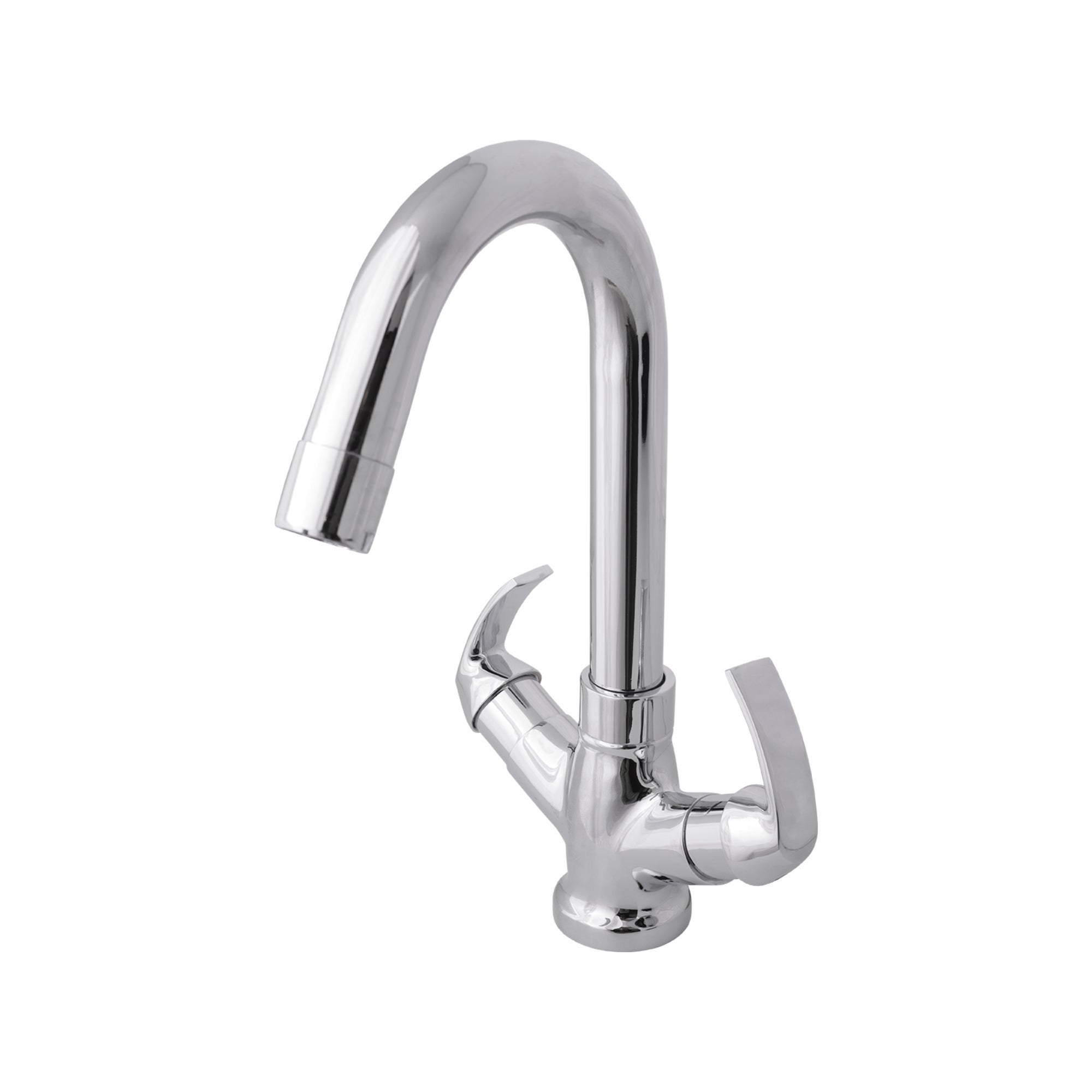 Asiatique C/H Basin Mixer With Swivel 'j' Spout  (D-011), Delta Series Premium Brass Bathroom & Kitchen Faucets