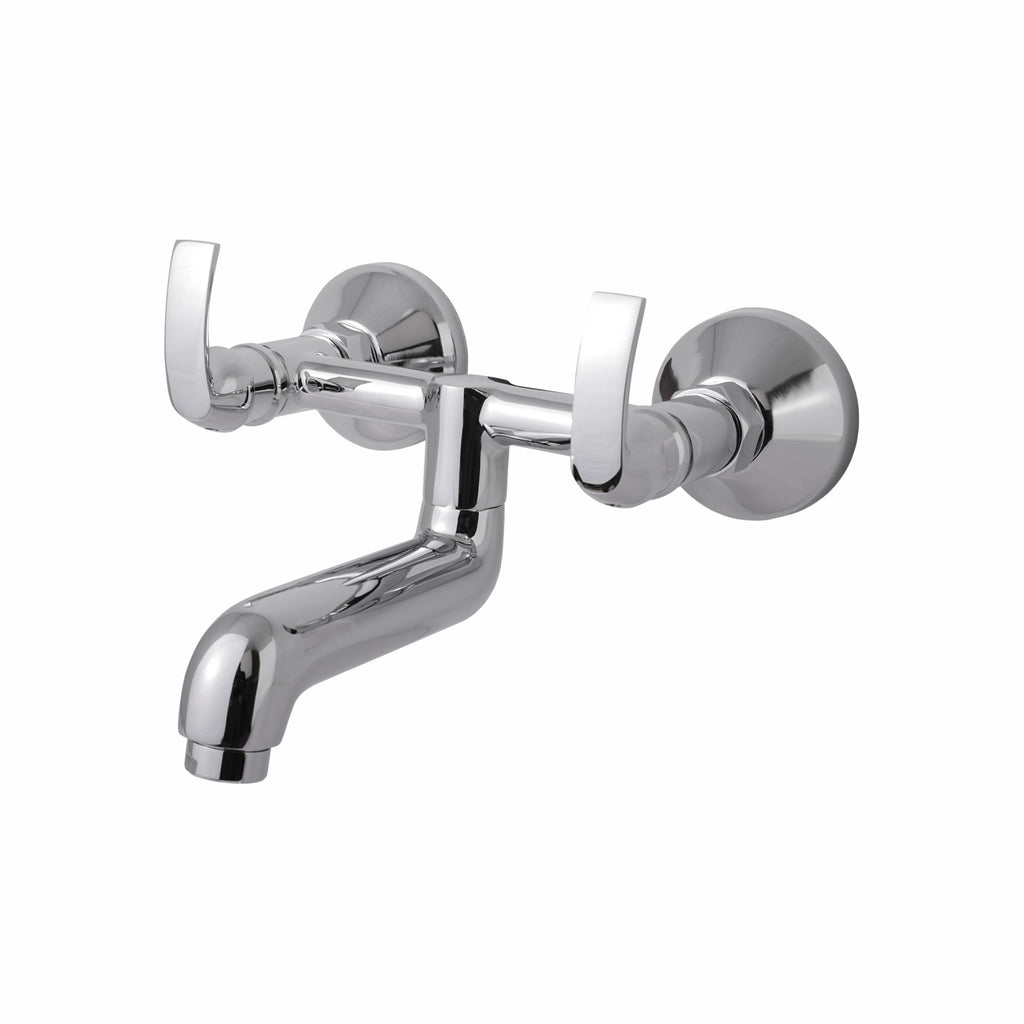 Asiatique S/L Wall Mixer Non-Telephonic Wall Mounted  (D-014), Delta Series Premium Brass Bathroom & Kitchen Faucets