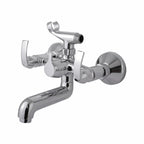 Asiatique S/L Wall Mixer Telephonic With Crutch ARR of Tele Shower  (D-016), Delta Series Premium Brass Bathroom & Kitchen Faucets
