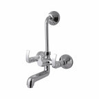 Asiatique S/L Wall Mixer Telephonic With 'L' Bend For ARR of O/H Shower  (D-017), Delta Series Premium Brass Bathroom & Kitchen Faucets