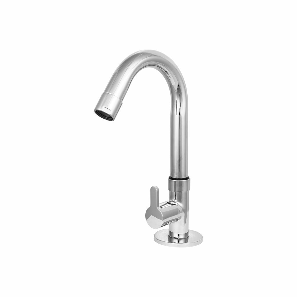 Asiatique Pillar Cock With Swivel ‘J’ Spout (ER-002), EARTH Series Bathroom & Kitchen Faucets | Durable Modern Tap Collection