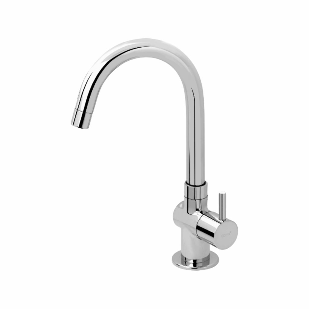 Asiatique Pillar Cock With Swivel ‘J’ Spout (F-002), Florent Premium Brass Bathroom & Kitchen Faucet Collection, Chrome Finish Mixer, Pillar Cock & Wall Mounted Tap