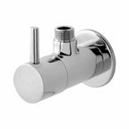 Asiatique Angle Cock With Wall Flange (F-005), Florent Premium Brass Bathroom & Kitchen Faucet Collection, Chrome Finish Mixer, Pillar Cock & Wall Mounted Tap