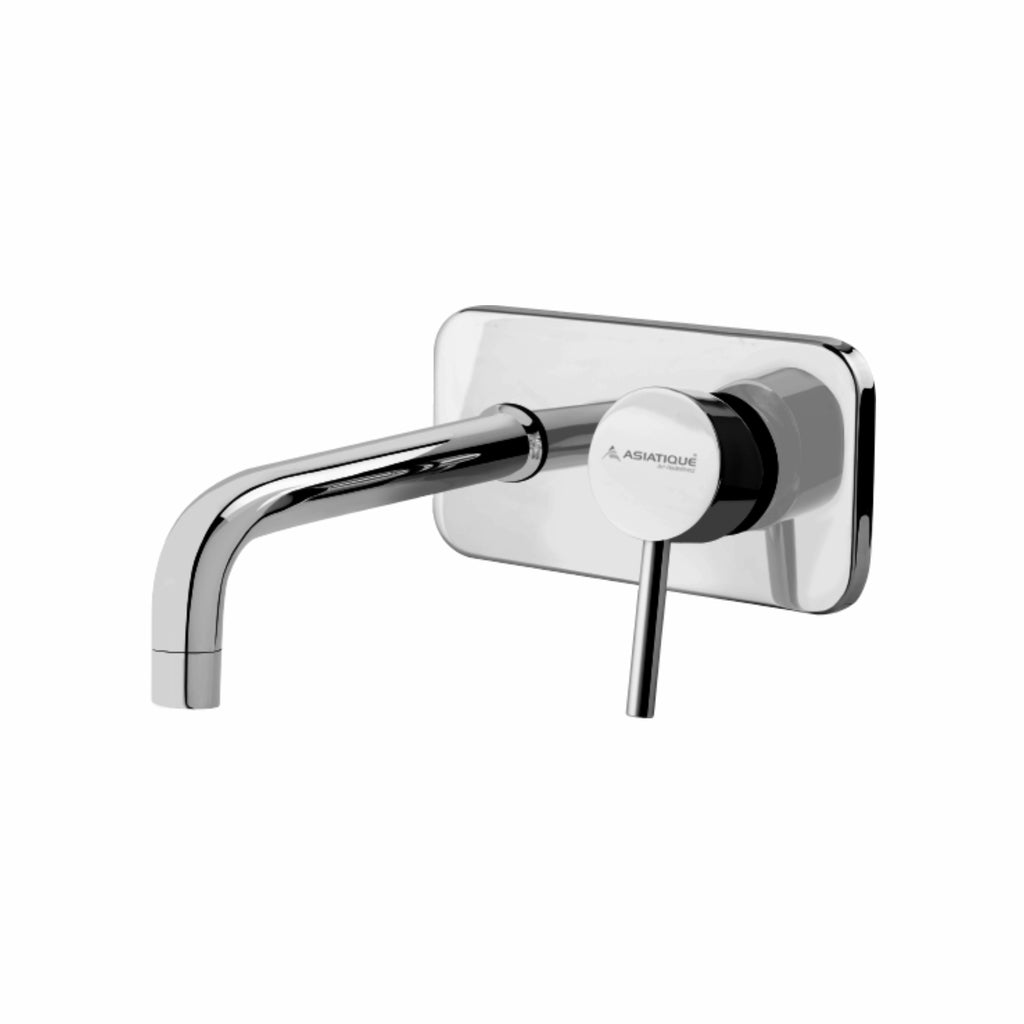 Asiatique S/L Basin Mixer Wall Mounted Upper Part (F-019U), Florent Premium Brass Bathroom & Kitchen Faucet Collection, Chrome Finish Mixer, Pillar Cock & Wall Mounted Tap