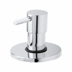 Asiatique Upper Parts Kit Glassy, Flange & Handle, For Con. & Flush Cock (F-021U), Florent Premium Brass Bathroom & Kitchen Faucet Collection, Chrome Finish Mixer, Pillar Cock & Wall Mounted Tap