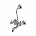 Asiatique Wall Mixer Tel. With ‘L’ Bend For Arr. of O/H Shower (G-017), Gem Series Bathroom & Kitchen Faucets | Premium Modern Tap Collection