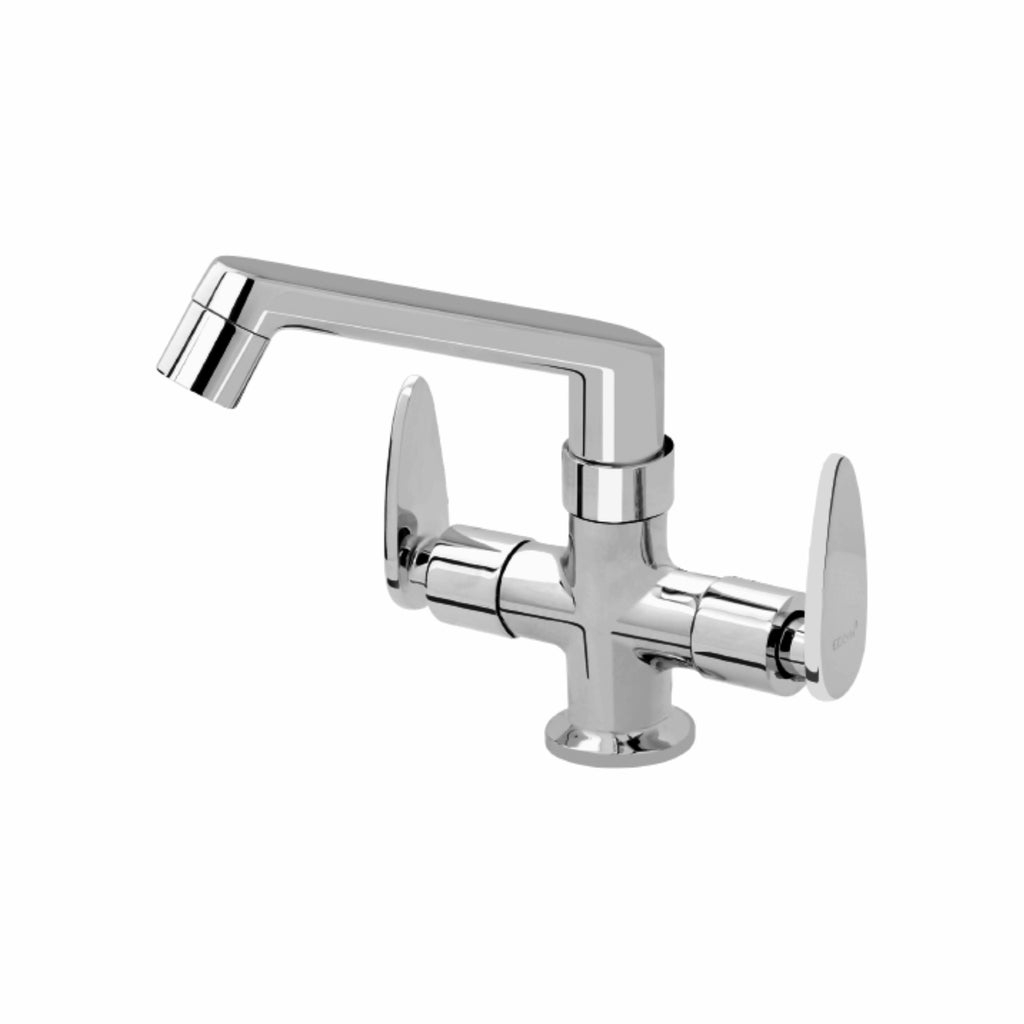 Asiatique C/H Basin Mixer With Swivel Casted Spout (I-010), Idea Series Premium CP Bath Fittings & Faucets
