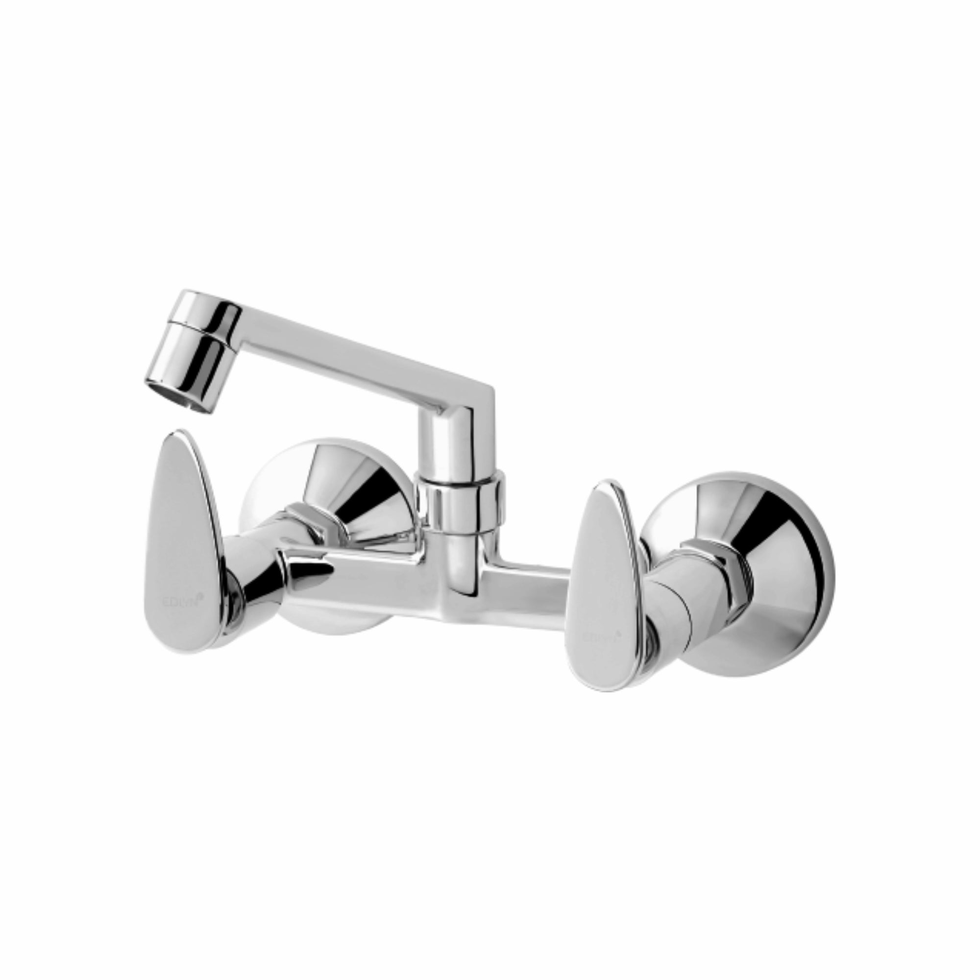 Asiatique Sink Mixer With Swivel Casted Spout Wall Mounted (I-012), Idea Series Premium CP Bath Fittings & Faucets