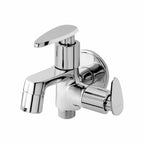 Asiatique 2 in 1 Bib Cock With Wall Flange (I-015), Idea Series Premium CP Bath Fittings & Faucets