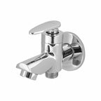 Asiatique S/L 2 in 1 Bib Cock With Wall Flange (I-015 S/L), Idea Series Premium CP Bath Fittings & Faucets