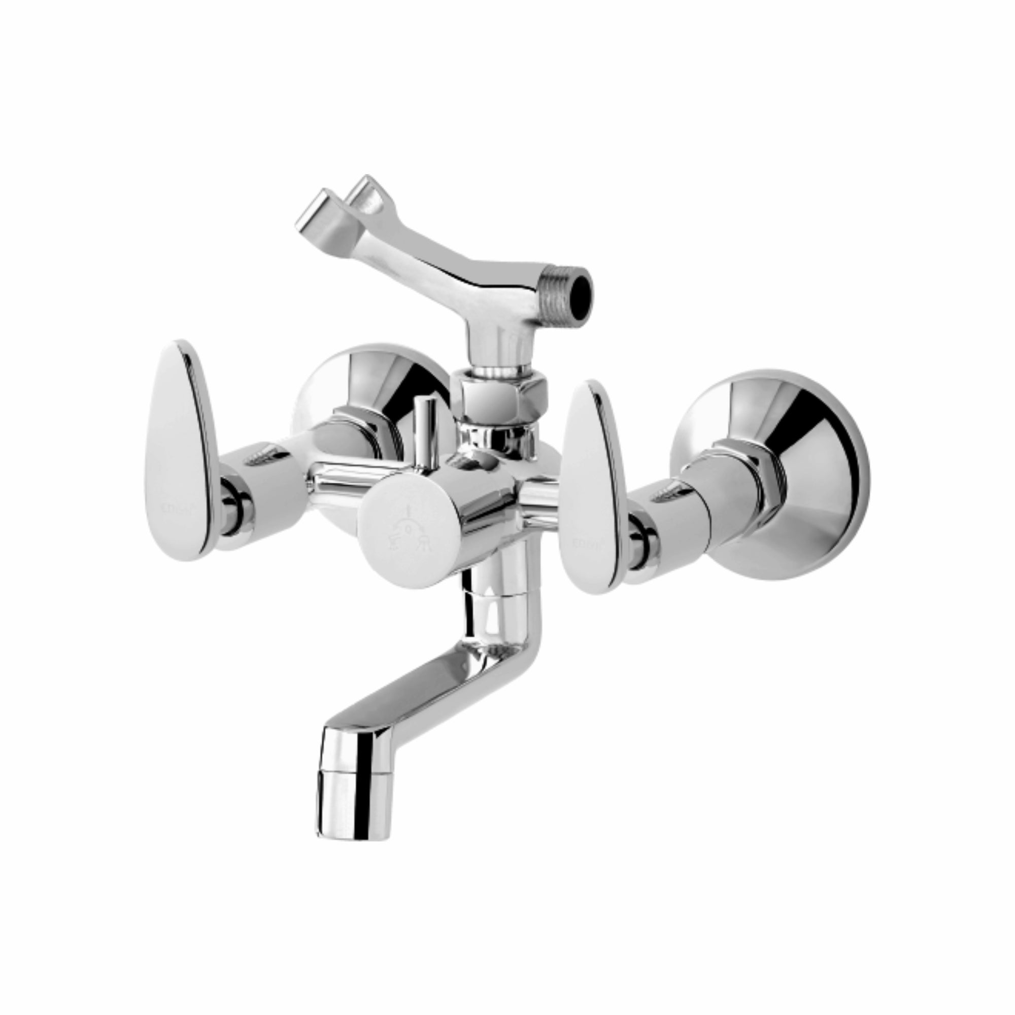 Asiatique Wall Mixer Telephonic With Crutch ARR. Of Tele. Shower (I-016), Idea Series Premium CP Bath Fittings & Faucets