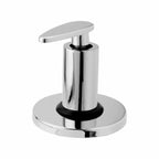 Asiatique Upper Parts Kit Glassy, Flanuge & Handle for Con. & Flush Cock (I-021U), Idea Series Premium CP Bath Fittings & Faucets