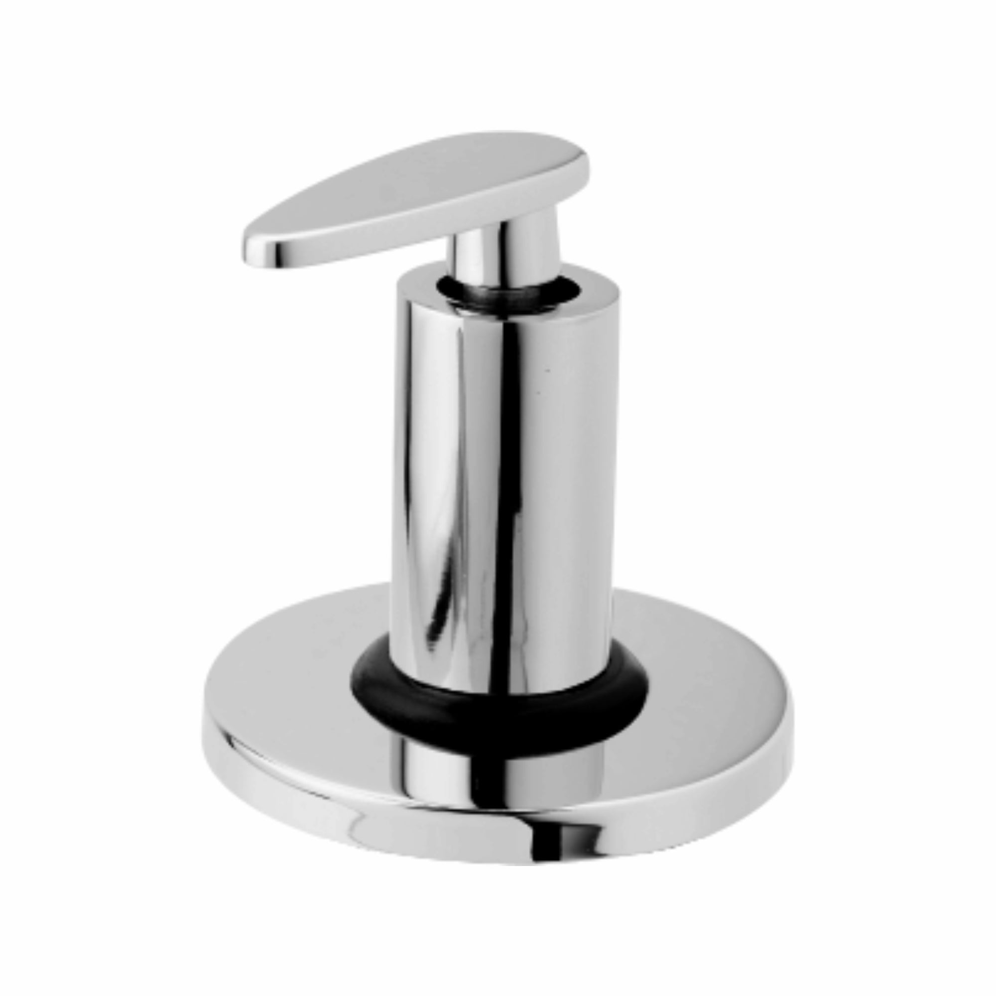 Asiatique Upper Parts Kit Glassy, Flanuge & Handle for Con. & Flush Cock (I-021U), Idea Series Premium CP Bath Fittings & Faucets