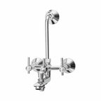 Asiatique 3 in 1 Wall Mixer With Pro. For Tele. Shower & O/H Shower (J-018), Jetco Series Bathroom & Kitchen Faucets | Premium Modern Tap Collection