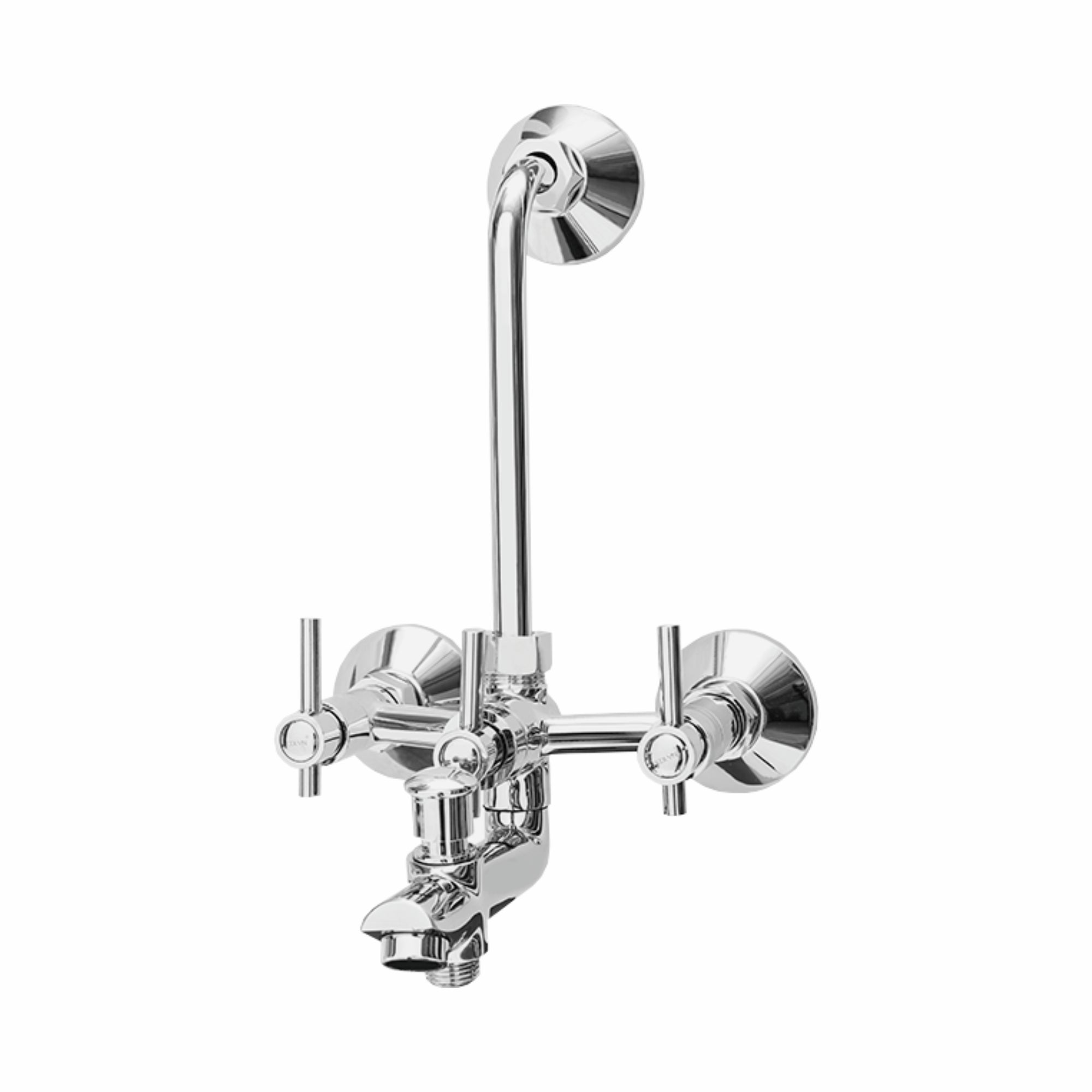 Asiatique 3 in 1 Wall Mixer With Pro. For Tele. Shower & O/H Shower (J-018), Jetco Series Bathroom & Kitchen Faucets | Premium Modern Tap Collection