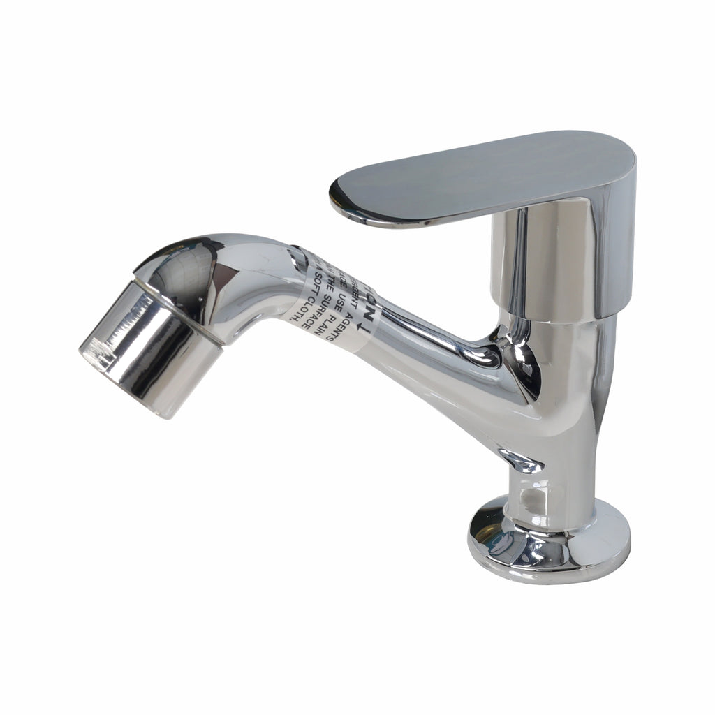 Asiatique High Neck Pillar Cock (K-029), KITE Series Bathroom & Kitchen Faucets | Premium Modern Tap Collection