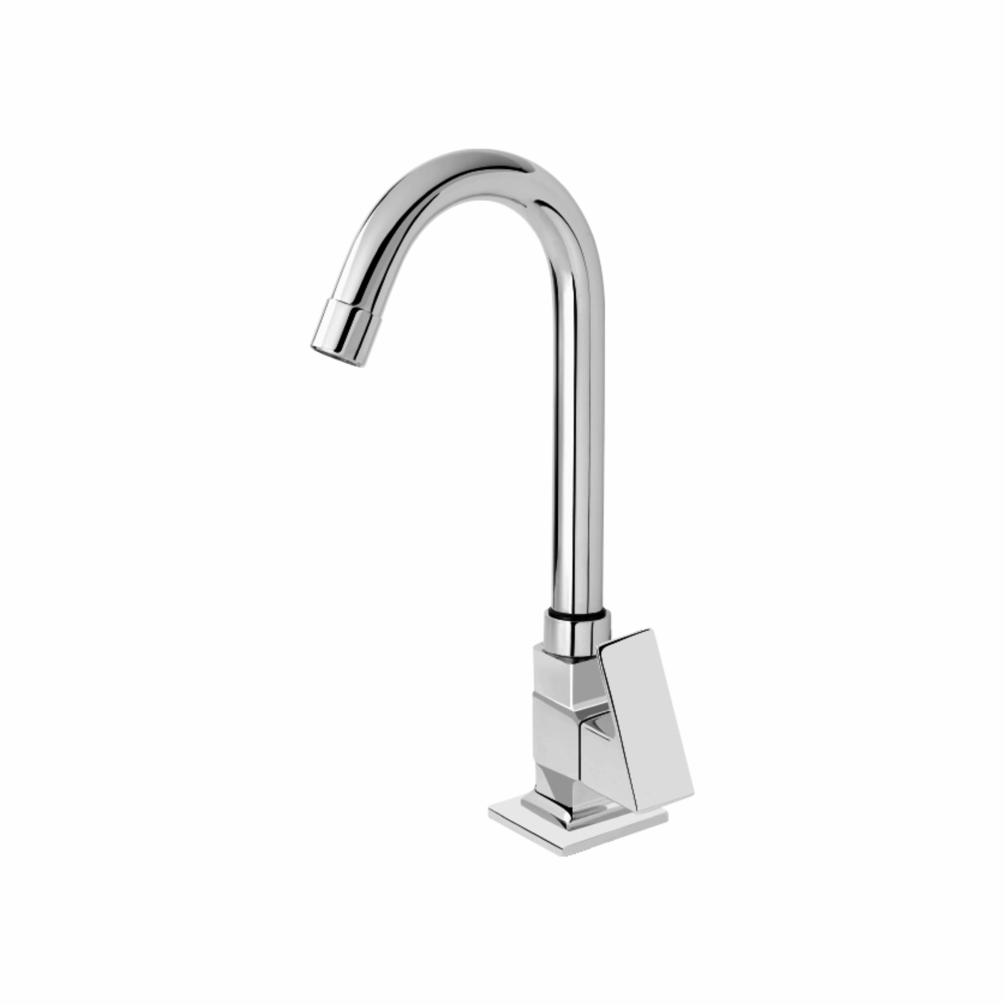 Asiatique Pillar Cock With Swivel ‘J’ Spout (L-002), Lenz Series Premium CP Bath Fittings & Faucets