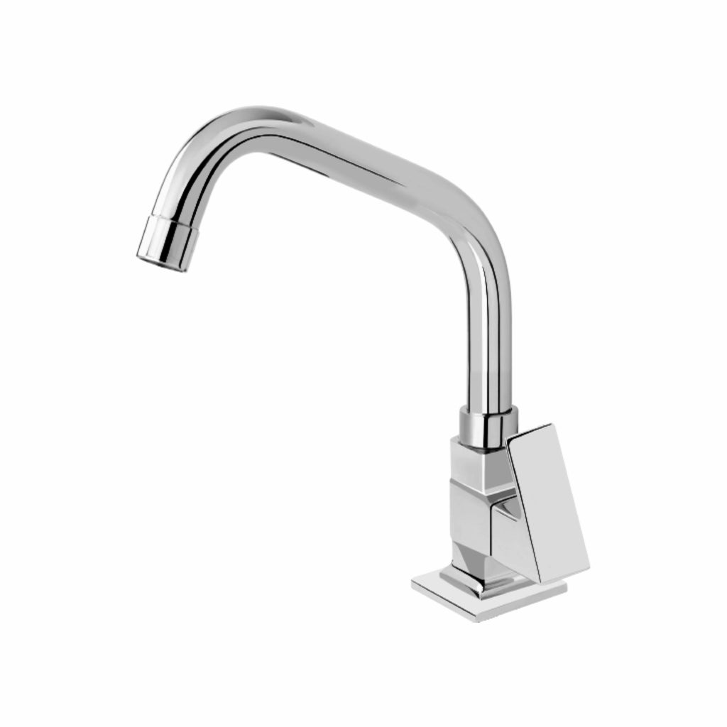 Asiatique Pillar Cock With Extended Swivel Spout (L-002EX), Lenz Series Premium CP Bath Fittings & Faucets