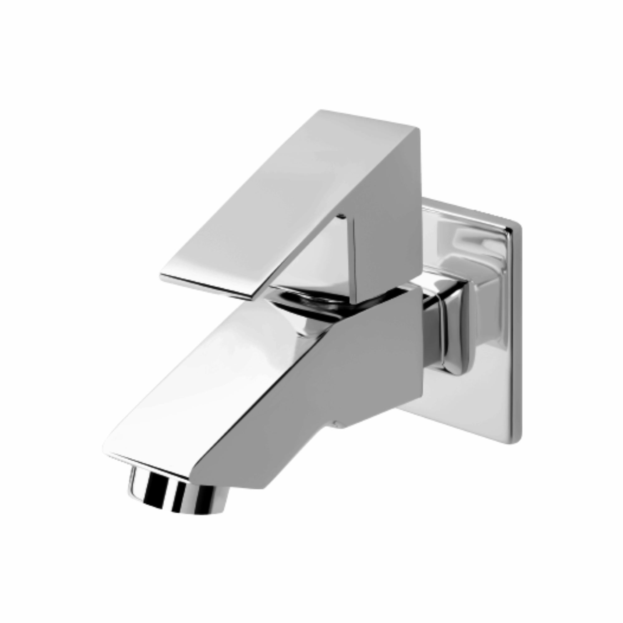 Asiatique Bib Cock With Wall Flange (L-003), Lenz Series Premium CP Bath Fittings & Faucets