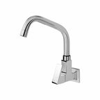 Asiatique Sink Cock With Extended Swivel Spout Wall Mounted With Flange (L-008EX), Lenz Series Premium CP Bath Fittings & Faucets