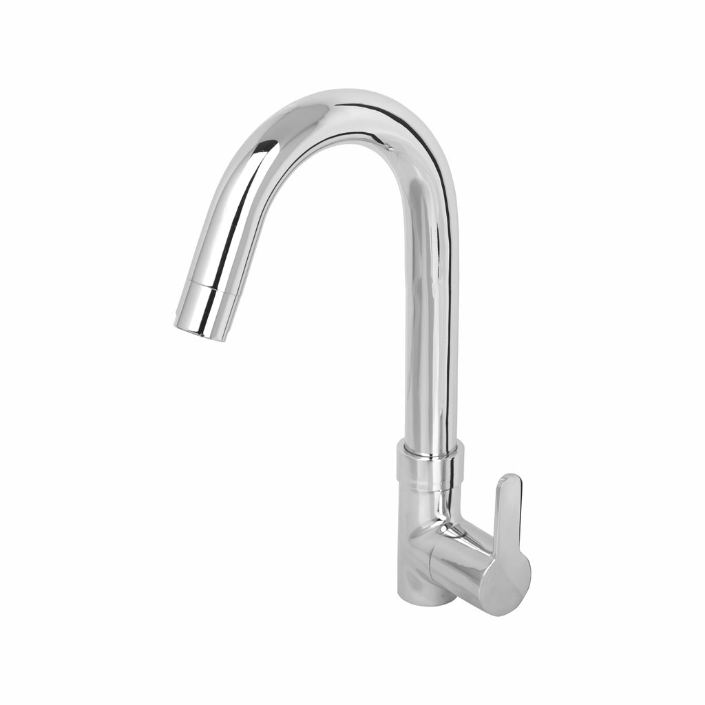 Asiatique Pillar Cock With Swivel 'J' Spout (LI-002), LIVA Series Kitchen & Bathroom Faucets | Premium Modern Tap Collection
