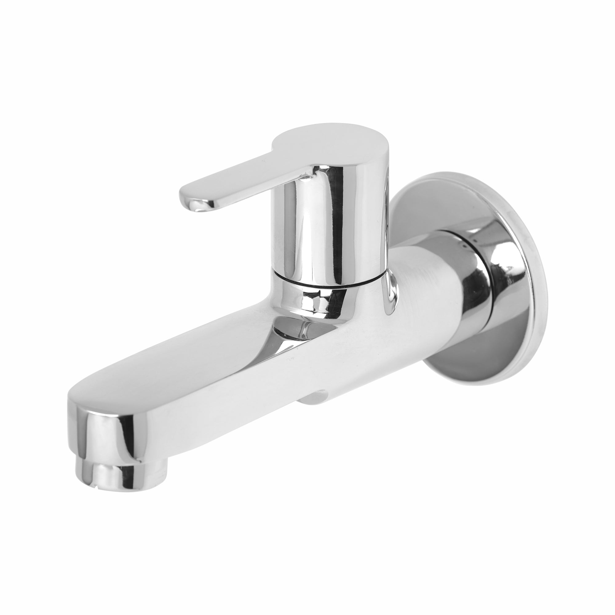 Asiatique Bib Cock Long Body With Wall Flange (LI-004), LIVA Series Kitchen & Bathroom Faucets | Premium Modern Tap Collection