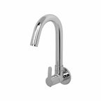 Asiatique Sink Cock With Swivel 'J' Spout Wall Mounted With Flange (LI-008), LIVA Series Kitchen & Bathroom Faucets | Premium Modern Tap Collection