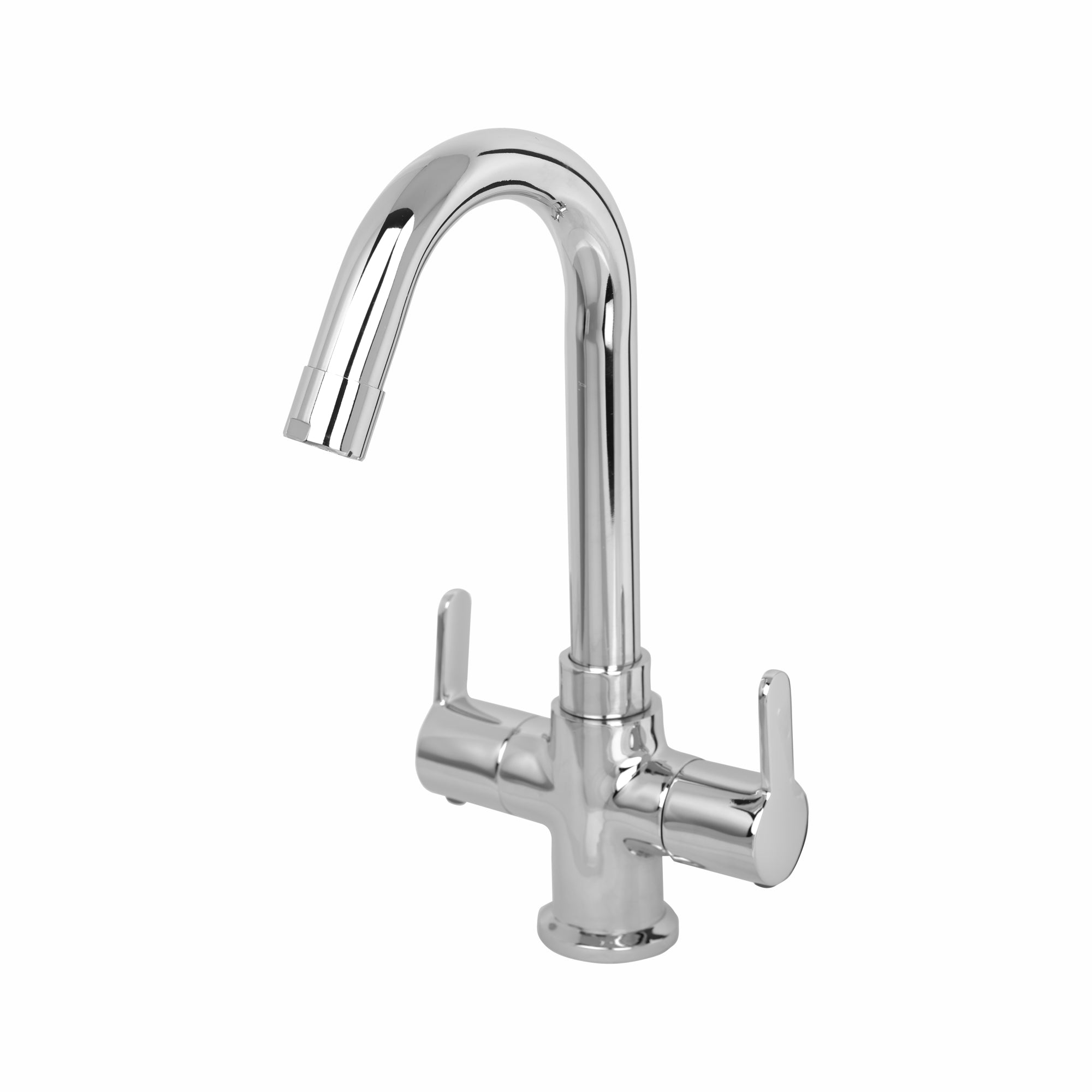 Asiatique C/H Basin Mixer With Swivel 'J' Spout (LI-011), LIVA Series Kitchen & Bathroom Faucets | Premium Modern Tap Collection