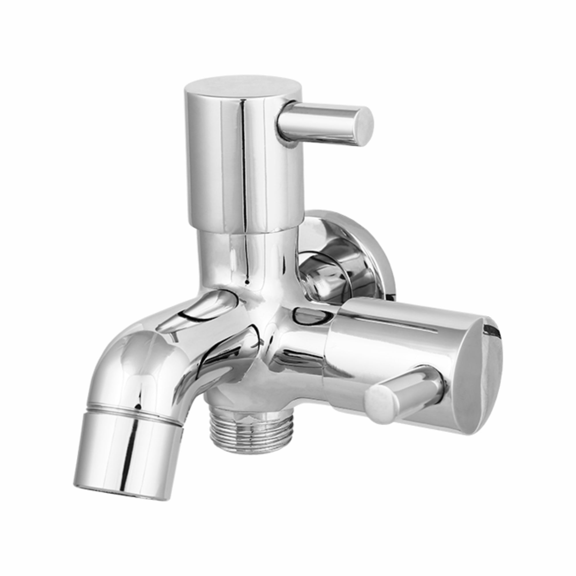 Asiatique 2 in 1 Bib Cock (MN-015), MOON Series Bathroom & Kitchen Faucets | Premium Modern Tap Collection