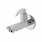 Asiatique Bib Cock Long Body With Wall Flange (N-004), Navy Series Premium CP Bath Fittings & Faucets