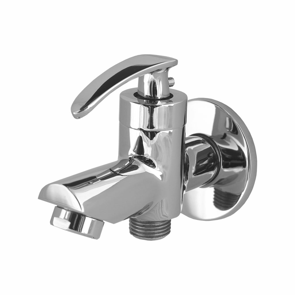 Asiatique S/L 2 in 1 Bib Cock With Wall Flange (N-015 S/L), Navy Series Premium CP Bath Fittings & Faucets