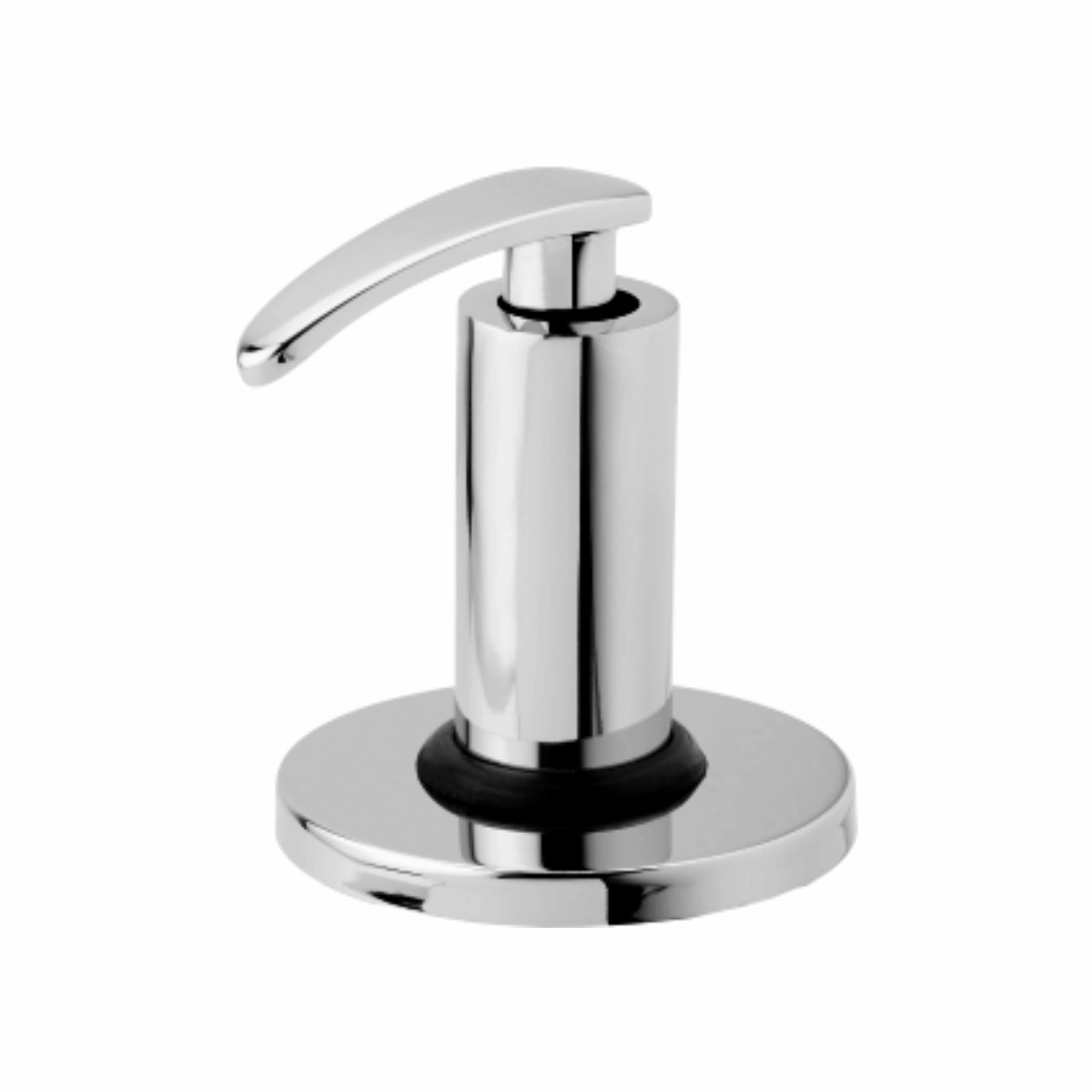 Asiatique Upper parts Kit Glassy, Flange & handle For Con. & Flush Cock (N-021U), Navy Series Premium CP Bath Fittings & Faucets