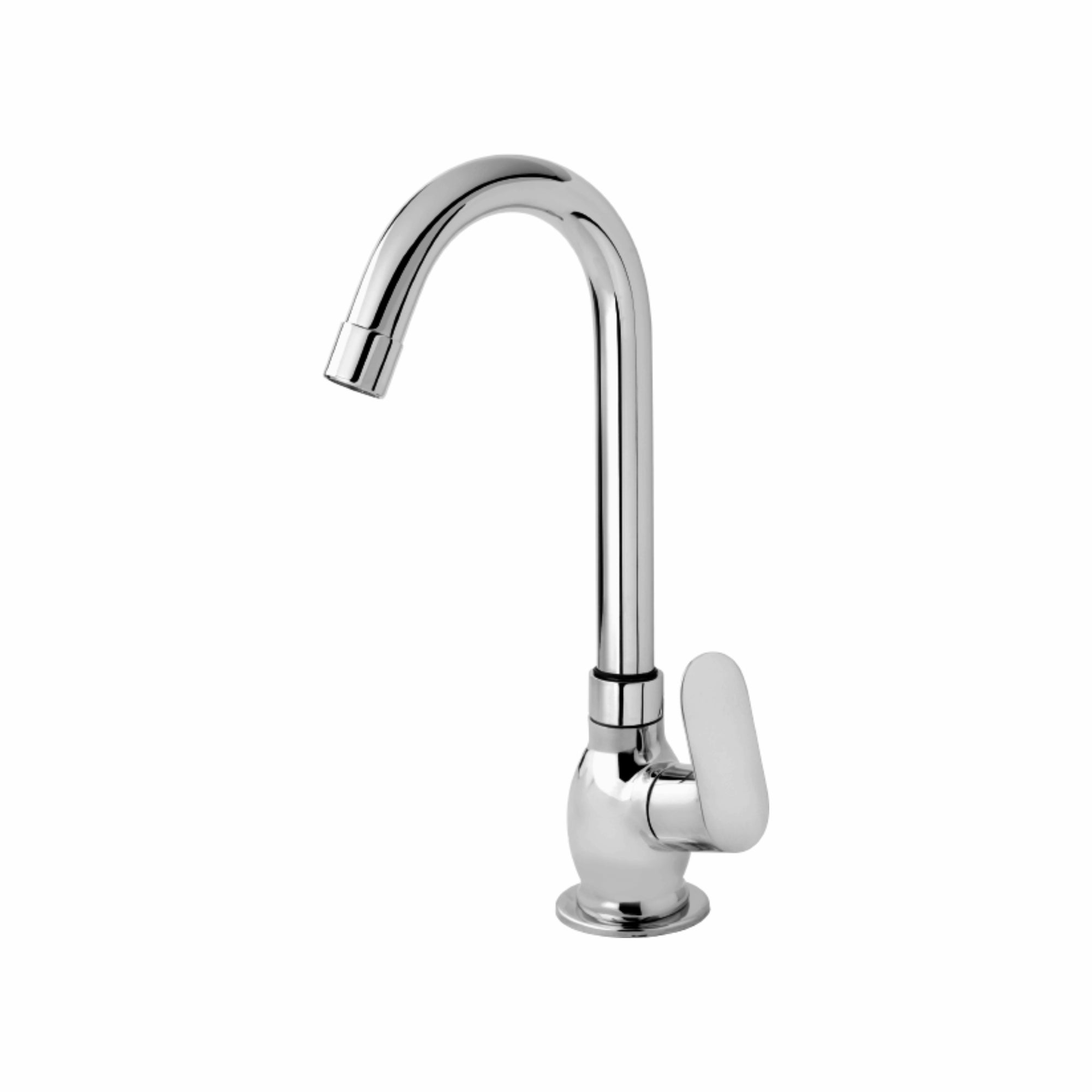 Asiatique Pillar Cock With Swivel ‘J’ Spout (O-002), Orient Series Premium Brass Bathroom & Kitchen Faucet Collection