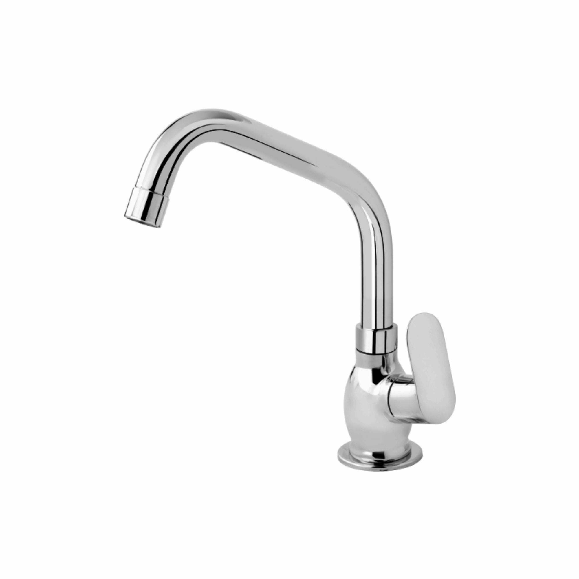Asiatique Pillar Cock With Extended Swivel Spout (O-002EX), Orient Series Premium Brass Bathroom & Kitchen Faucet Collection