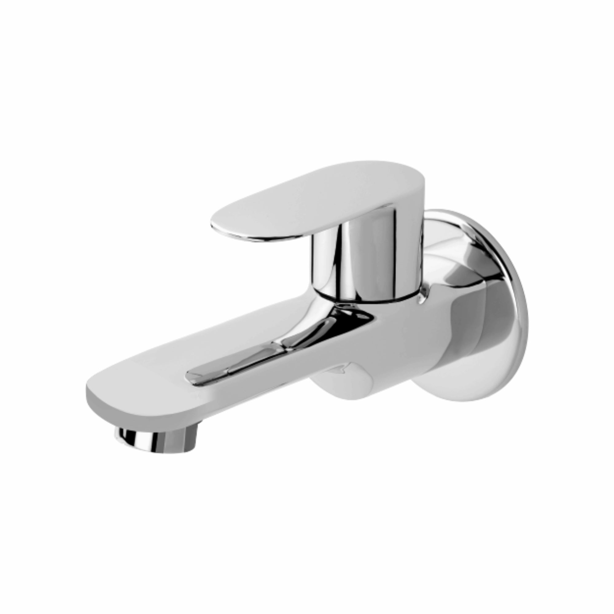 Asiatique Bib Cock Long Body With Wall Flange (O-004), Orient Series Premium Brass Bathroom & Kitchen Faucet Collection