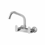 Asiatique Sink Mixer With Extended Swivel Spout Wall Mounted (O-013EX), Orient Series Premium Brass Bathroom & Kitchen Faucet Collection