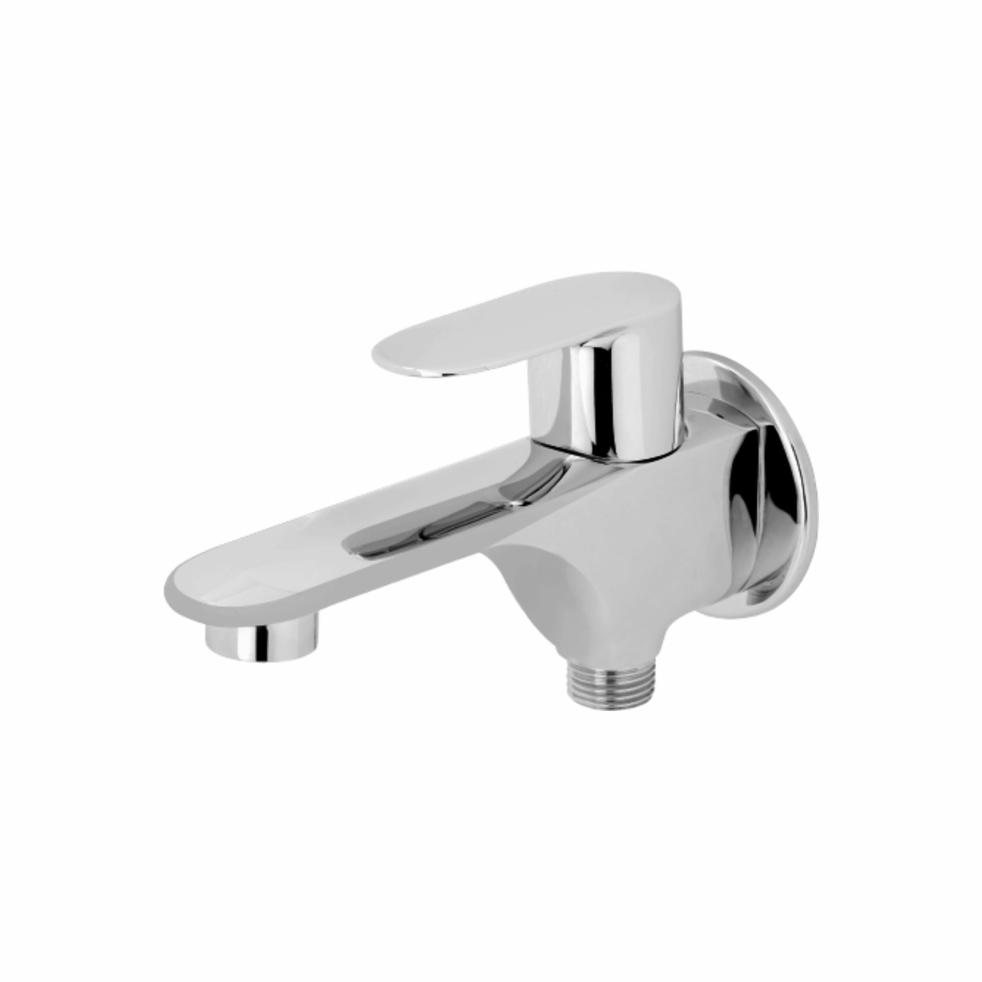 Asiatique S/L 2 In 1 Bib Cock WIth Wall Flange (O-015S/L), Orient Series Premium Brass Bathroom & Kitchen Faucet Collection