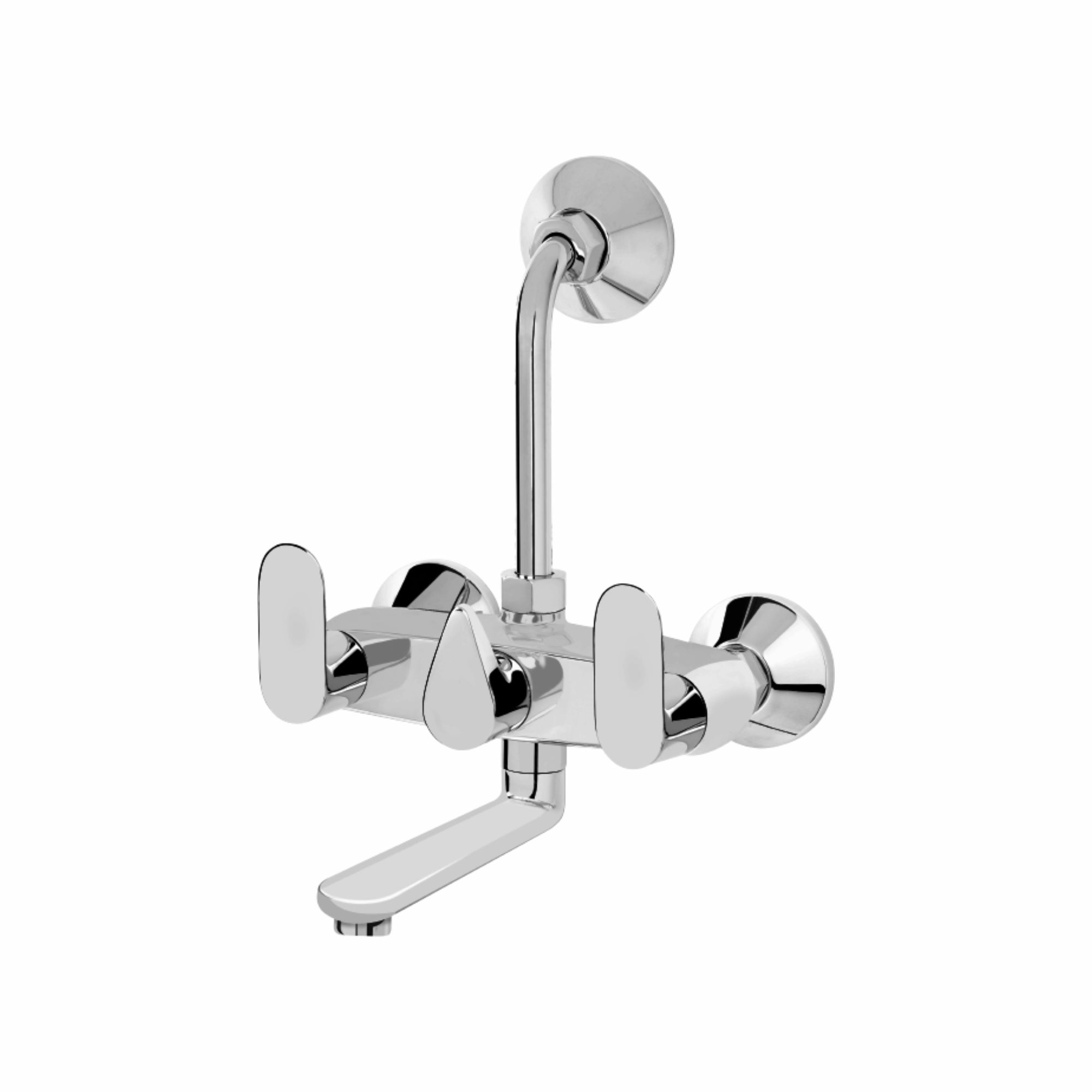 Asiatique Wall Mixer Telephonic With ‘L’ Bend for ARR. Of O/H Shower (O-017), Orient Series Premium Brass Bathroom & Kitchen Faucet Collection