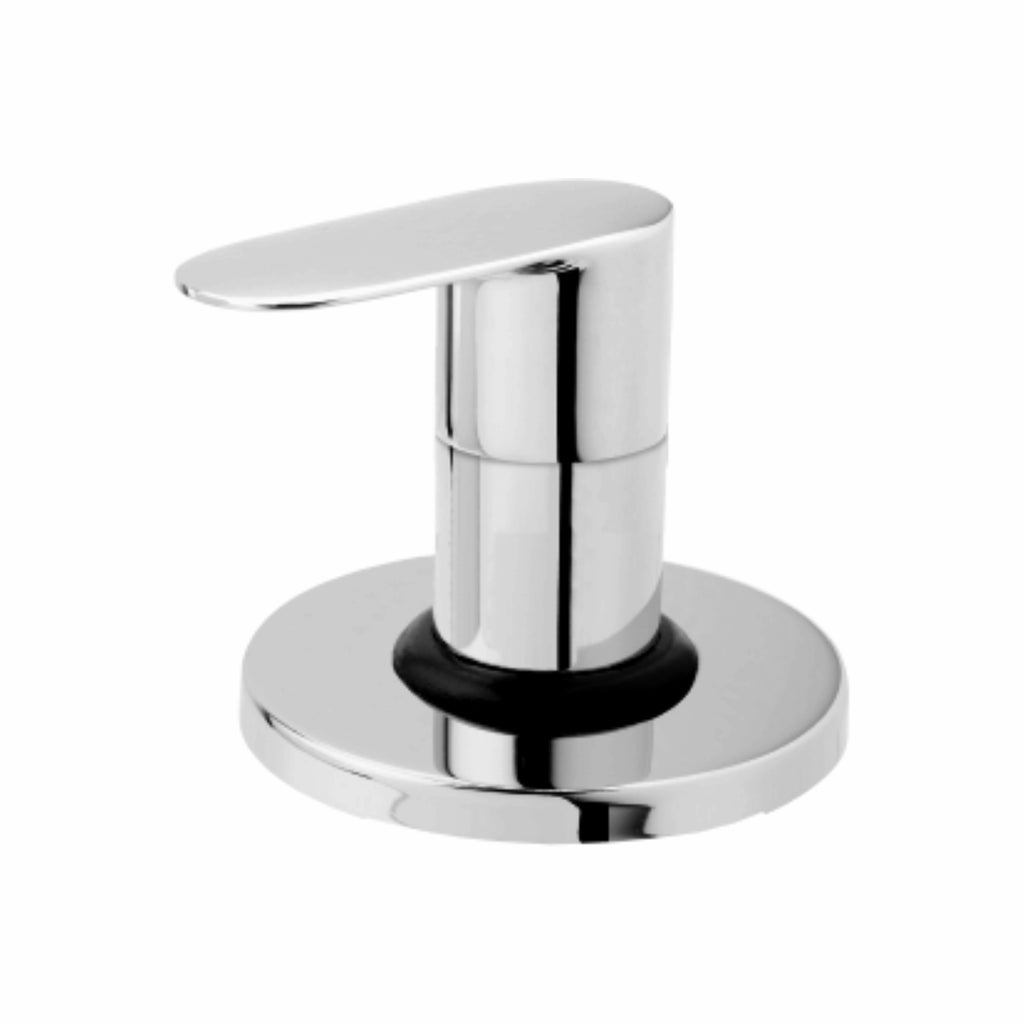 Asiatique Upper Parts Kit Glassy, Flange & Handle, for Con. & Flush Cock (O-021U), Orient Series Premium Brass Bathroom & Kitchen Faucet Collection