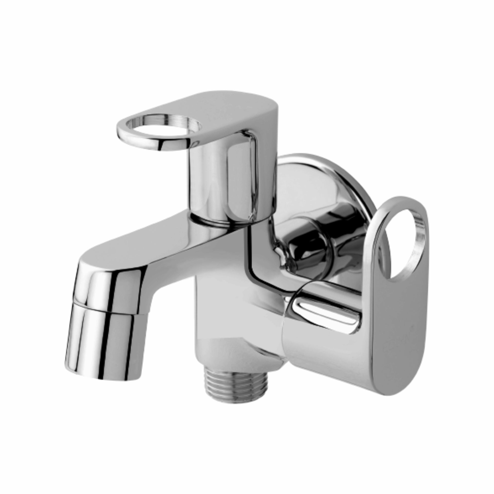 Asiatique 2 in 1 Bib Cock With Wall Flange   (OP-015), OPPO Series Premium Faucets & Mixers