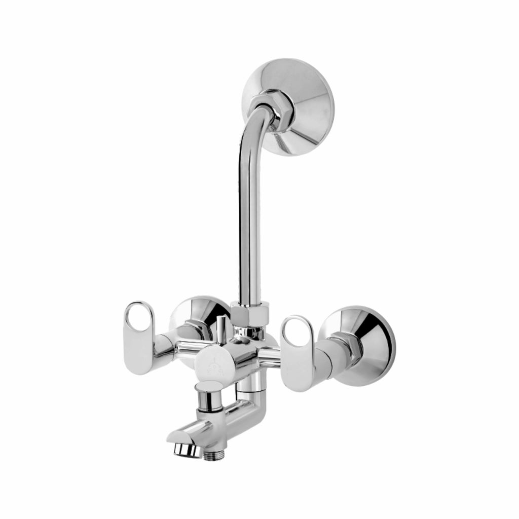Asiatique 3 in 1 Wall Mixer With Pro. for Tele. Shower & O/H Shower (OP-018), OPPO Series Premium Faucets & Mixers