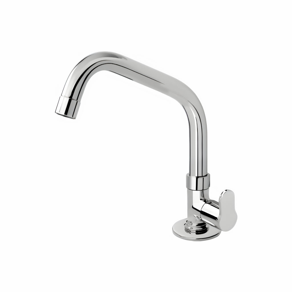Asiatique Pillar Cock With Extended Swivel  Spout  (P-002EX),Perlato Series Premium Faucets & Mixers (Copy)