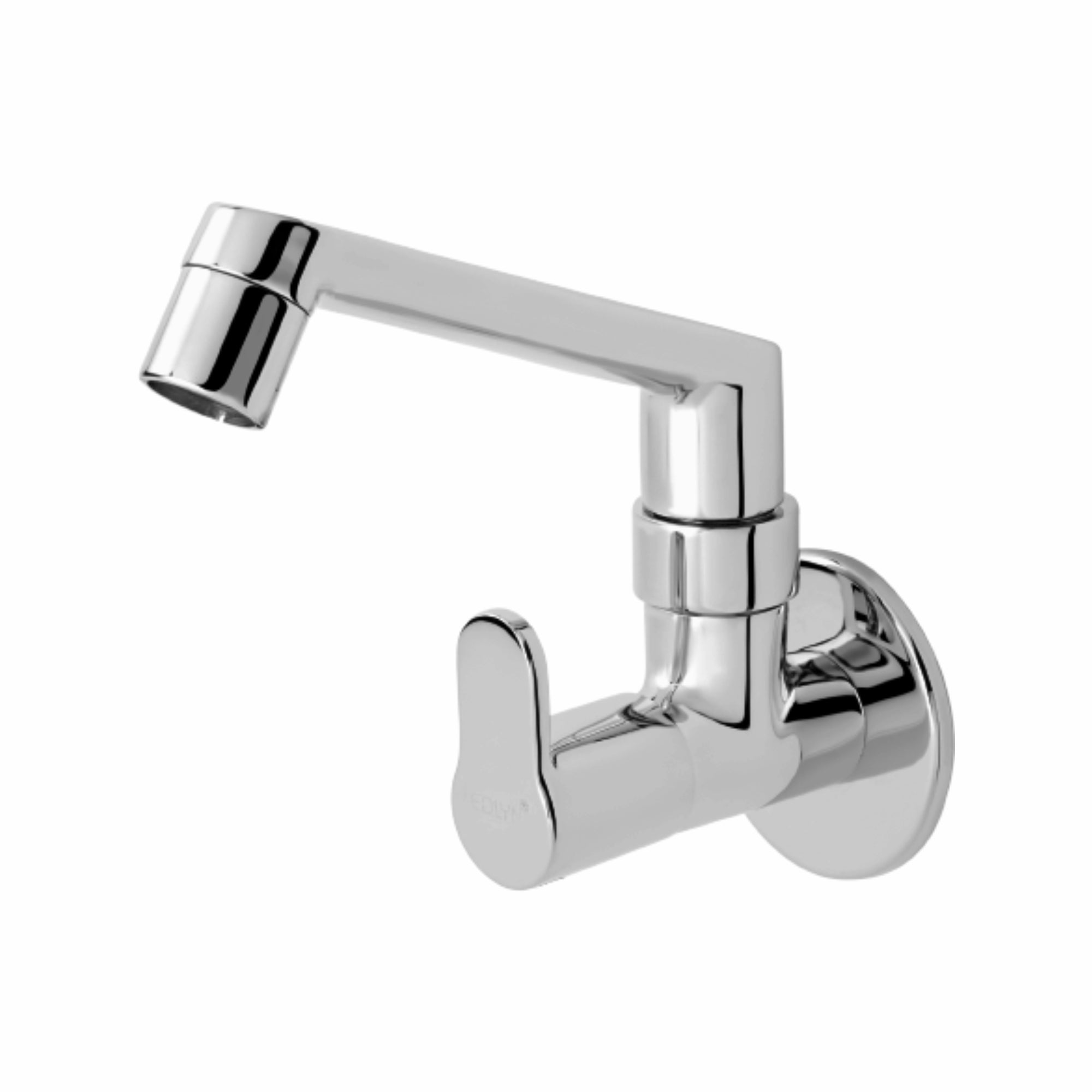 Asiatique Sink Cock With Swivel Casted Spout Wall Mounted With Flange  (P-007),Perlato Series Premium Faucets & Mixers
