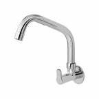 Asiatique Sink Cock with Extended Swivel Spout Wall Mounted With Flange (P-008EX),Perlato Series Premium Faucets & Mixers
