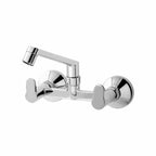 Asiatique Sink Mixer With Swivel Casted Spout  Wall Mounted (P-012),Perlato Series Premium Faucets & Mixers