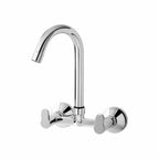 Asiatique Sink Mixer With Extended Swivel 'J' Spout Wall Mounted (P-013),Perlato Series Premium Faucets & Mixers (Copy)