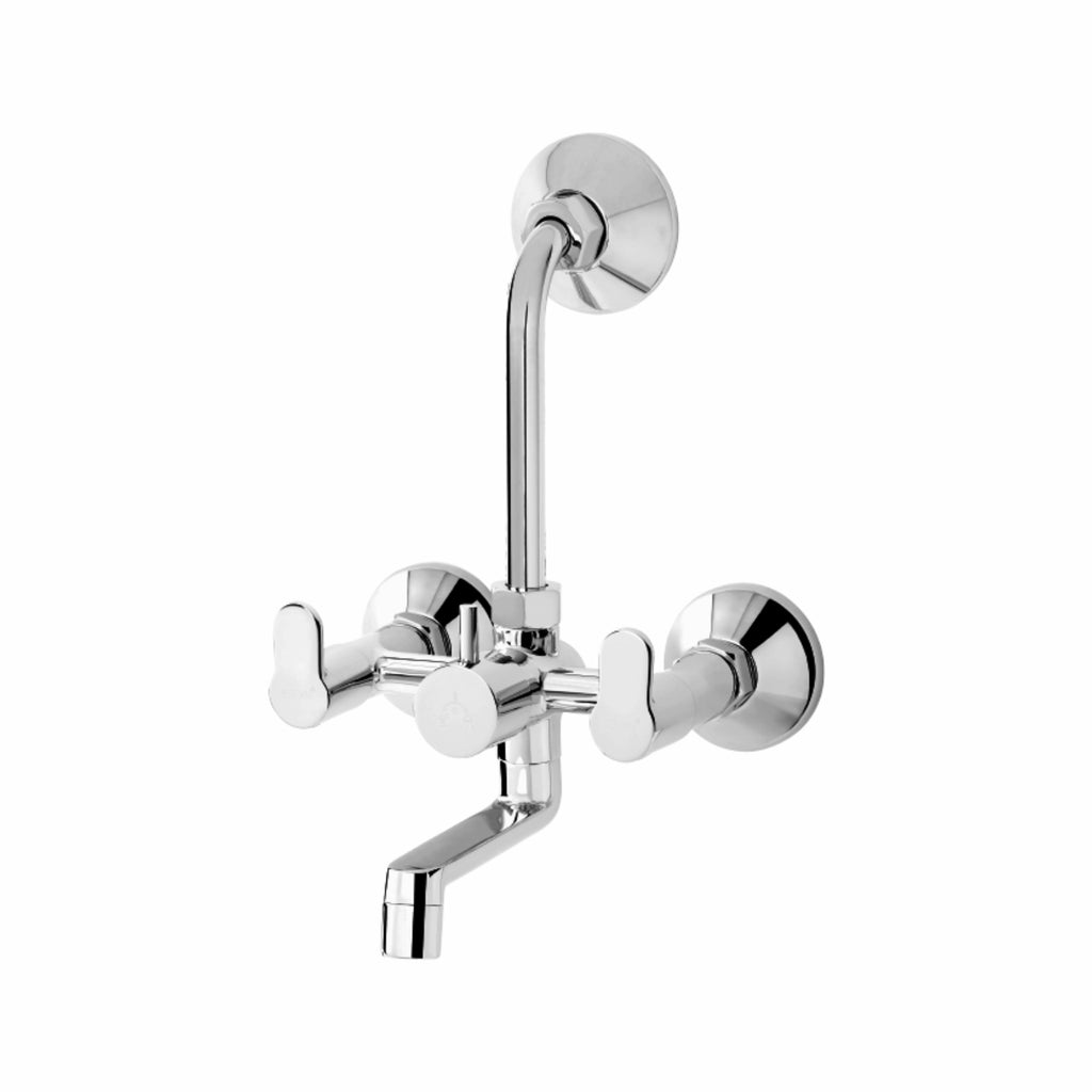 Asiatique Wall Mixer Telephonic with 'L' Bend for ARR .of O/H Shower (P-017),Perlato Series Premium Faucets & Mixers
